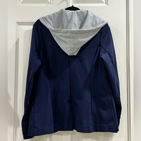 Liverpool Los Angeles navy hooded blazer size large - Picture 5 of 5